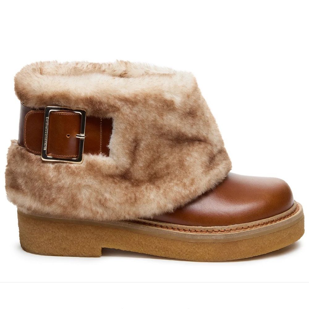 Kelsi Dagger Brown and Tan Ankle Boots